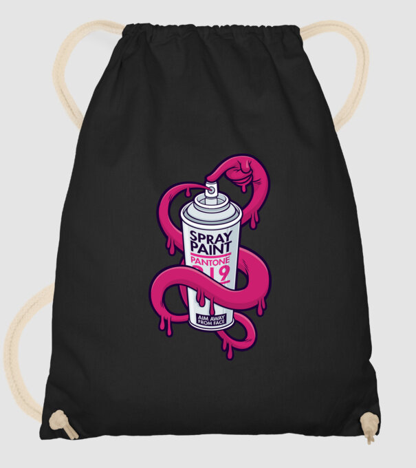 Graffiti model negru pe tricou
