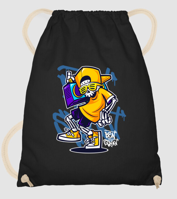 Graffiti model negru pe tricou