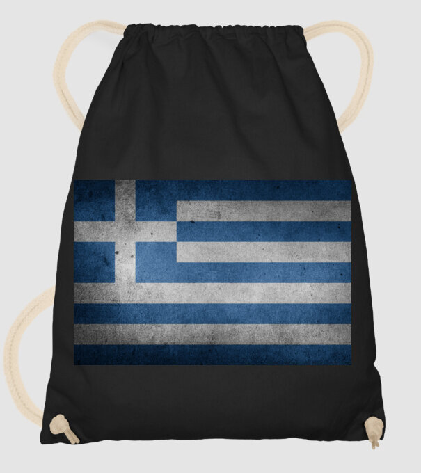 GREECE model negru pe tricou