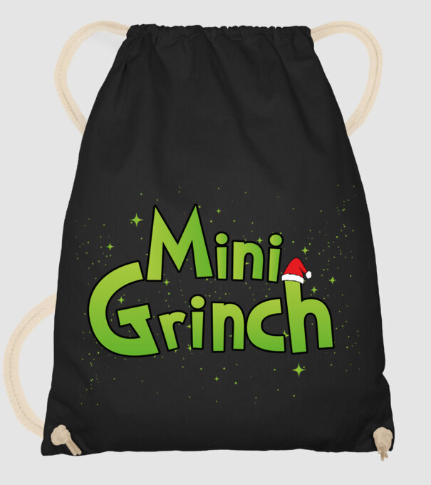 Grinch Family Mini Grinch model negru pe tricou