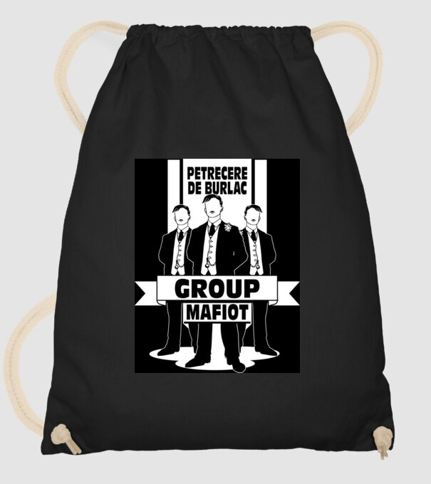 Group Mafiot model negru pe tricou