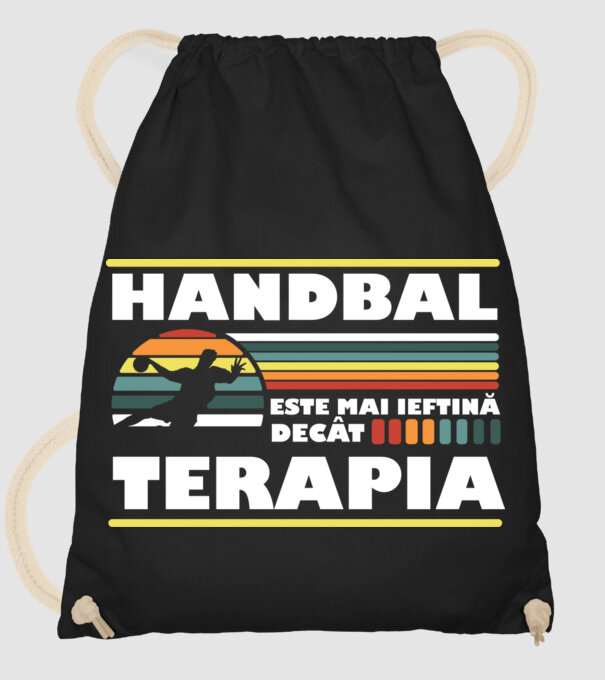 Handbal terapia model negru pe tricou