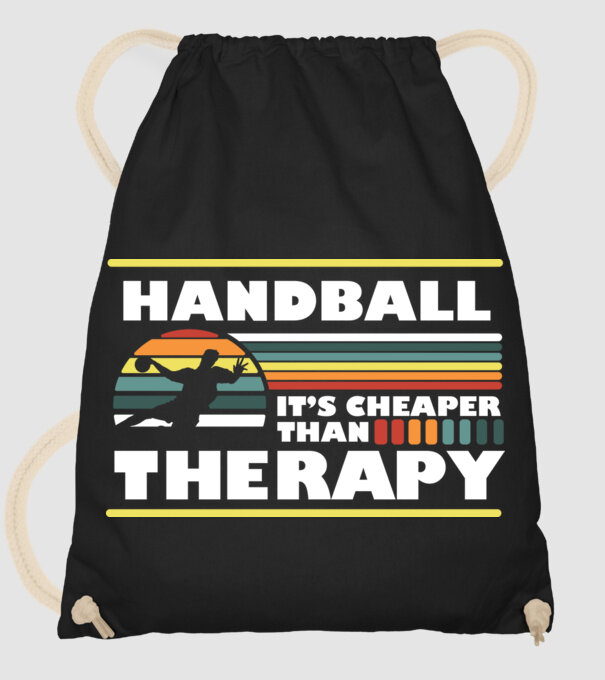 Handball therapy model negru pe tricou