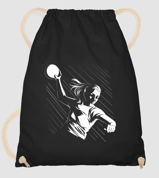 Handballer model negru pe tricou