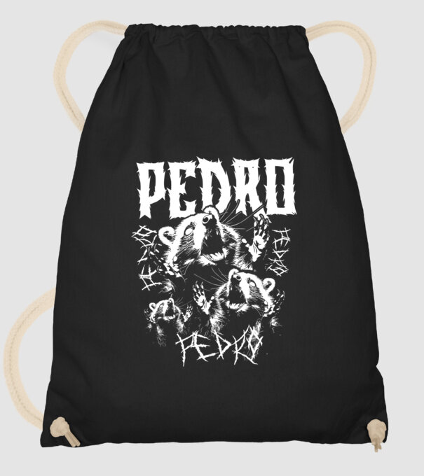 Heavy Metal pedro model negru pe tricou