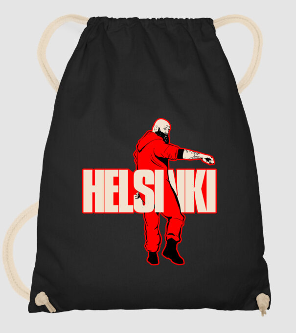 helsinki la casa de papel model negru pe tricou