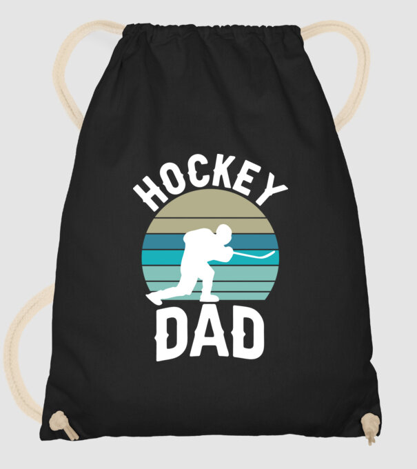 Hockey dad model negru pe tricou