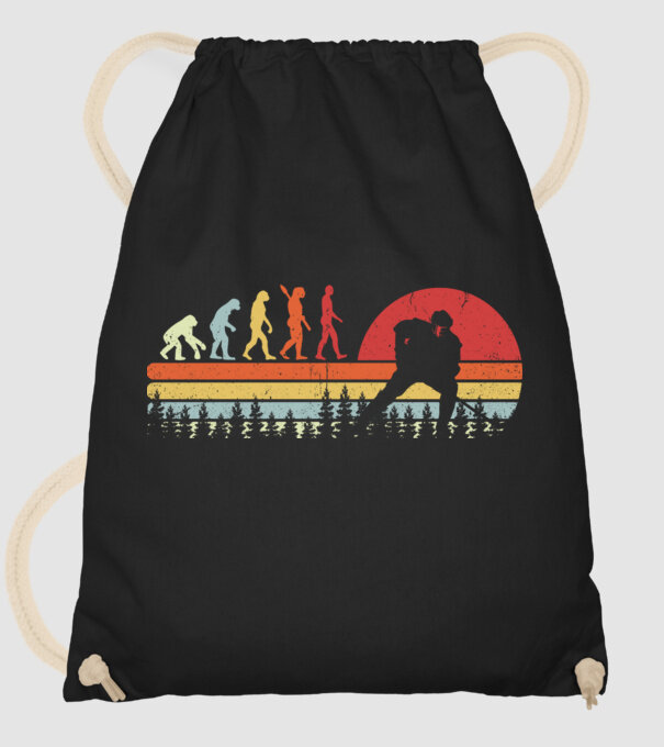 Hockey evolution model negru pe tricou