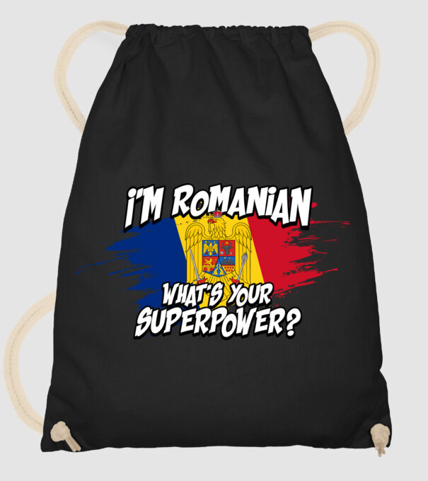 I'm Romanian - What's your superpower model negru pe tricou