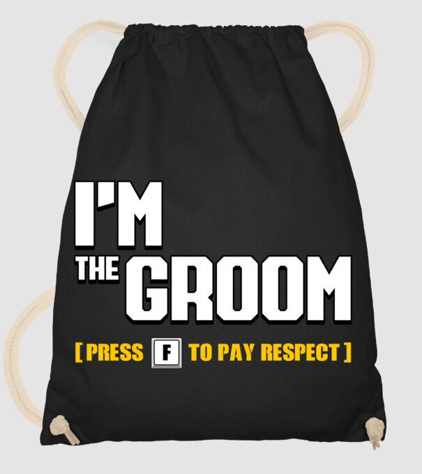 I'm the Groom model negru pe tricou