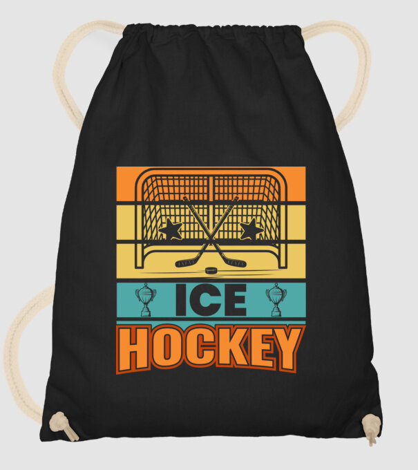 Ice Hockey model negru pe tricou