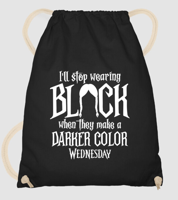 ill stop wearing black model negru pe tricou