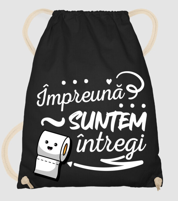 Împreună suntem întregi! model negru pe tricou