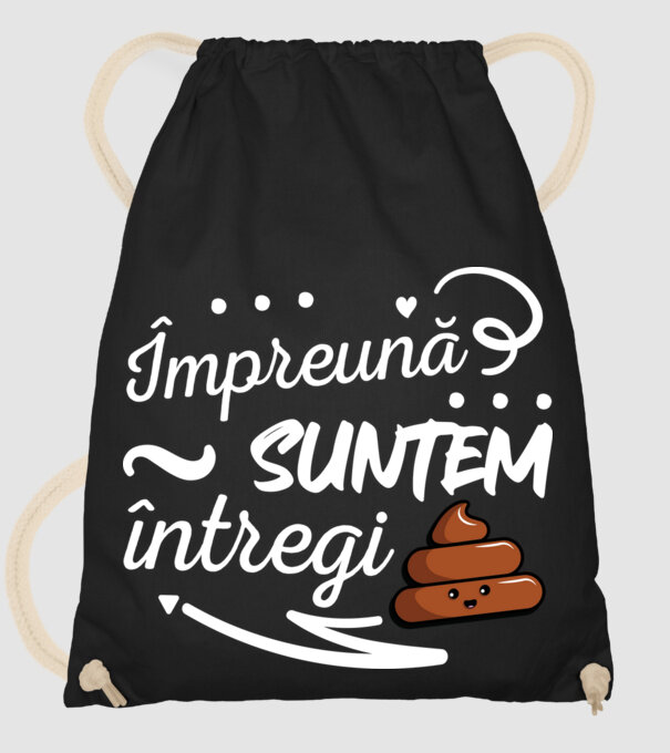 Împreună suntem întregi! model negru pe tricou