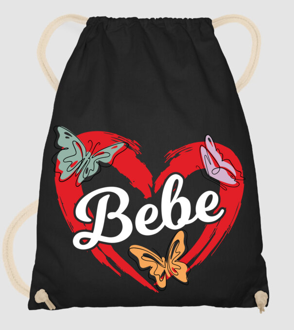 Bebe model negru pe tricou