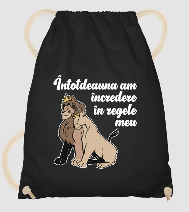 Întotdeauna am încredere în regele meu model negru pe tricou