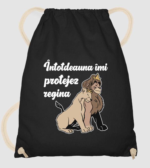 Întotdeauna îmi protejez regina model negru pe tricou