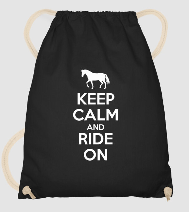 keep calm model negru pe tricou