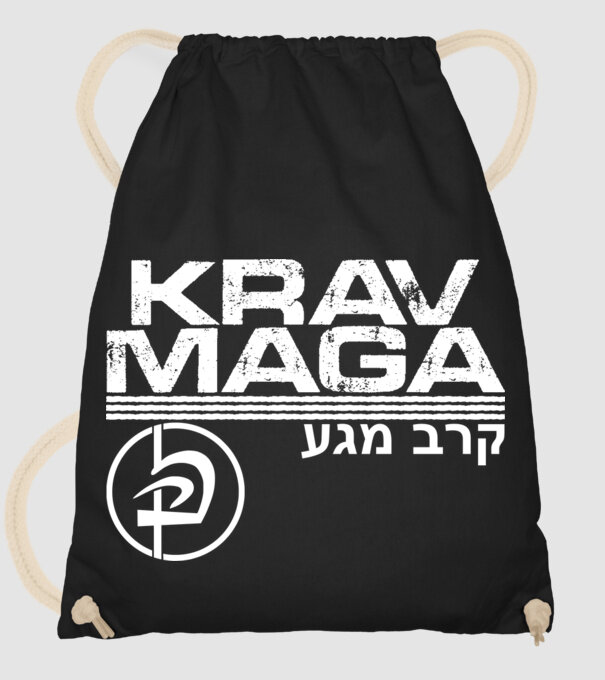Krav Maga model negru pe tricou