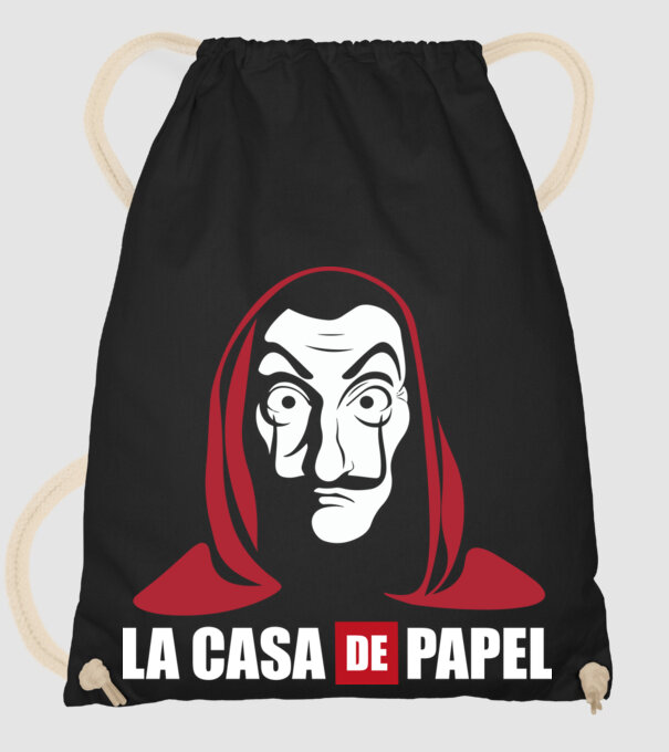 la cas de papel logo model negru pe tricou