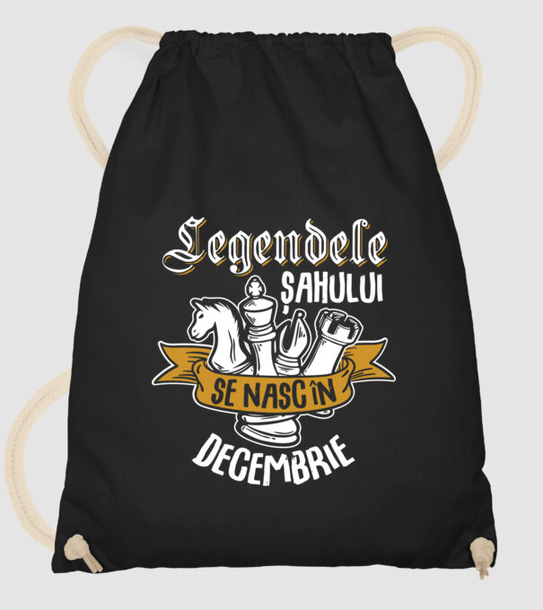 Legendele șahului se nasc în decembrie model negru pe tricou