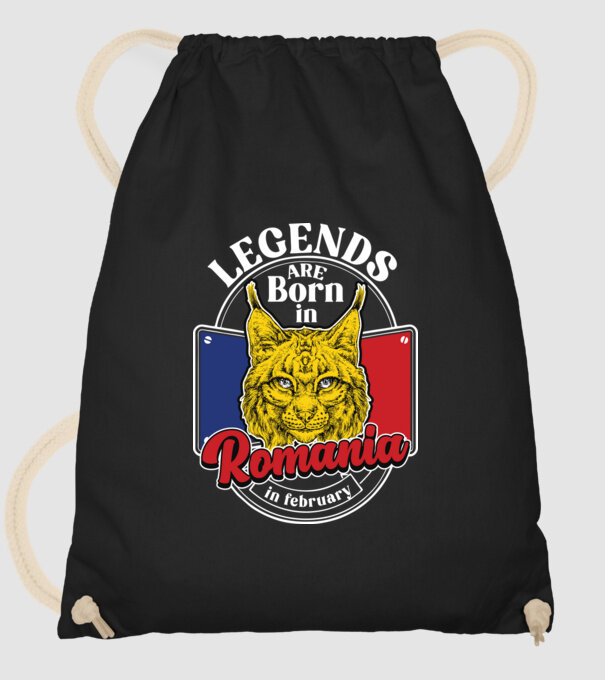 Legends are born in România february model negru pe tricou