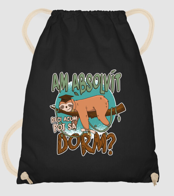 Leneș absolvent 1 model negru pe tricou