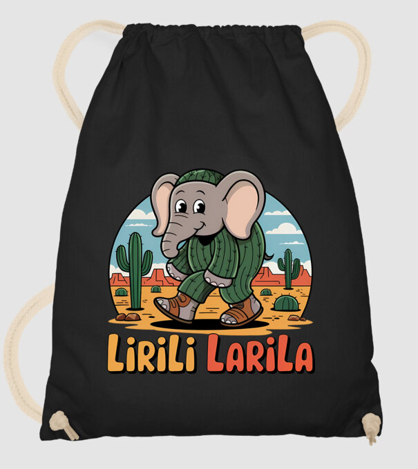 Lirili Larila model negru pe tricou
