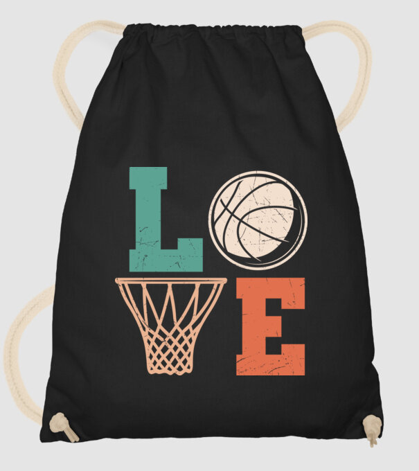 LOVE basketball model negru pe tricou