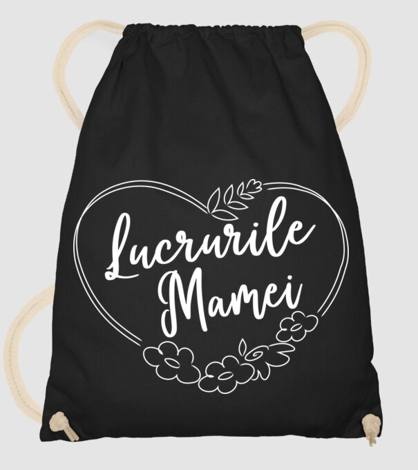 lucrurile mamei model negru pe tricou