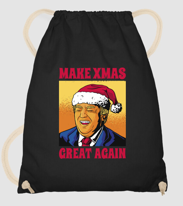 Make Xmas great again model negru pe tricou