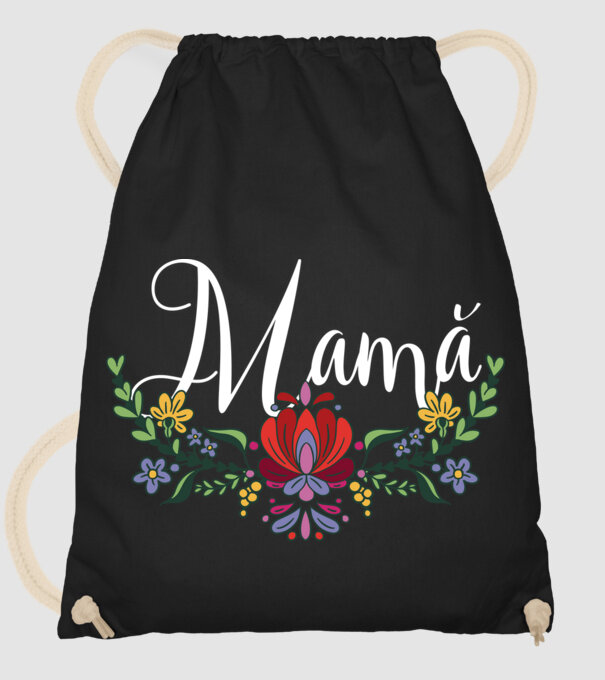 Mamă model negru pe tricou