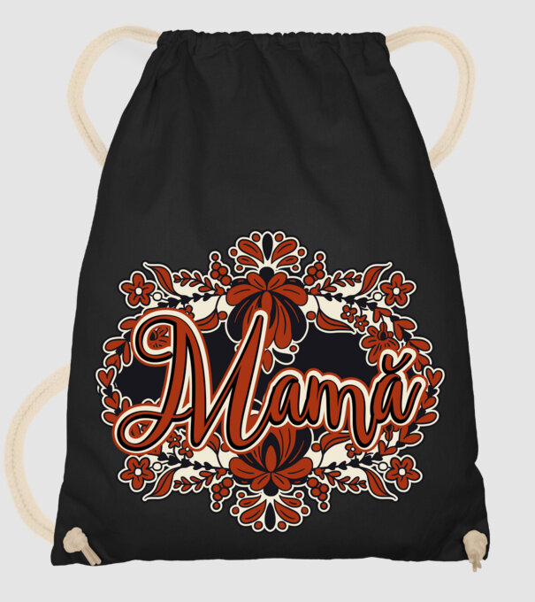 Mamă model negru pe tricou