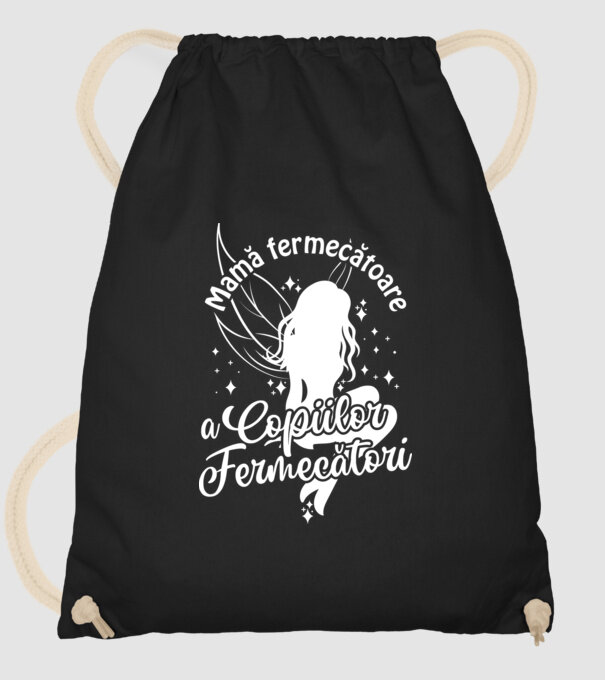 Mamă fermecătoare a copiilor fermecători model negru pe tricou