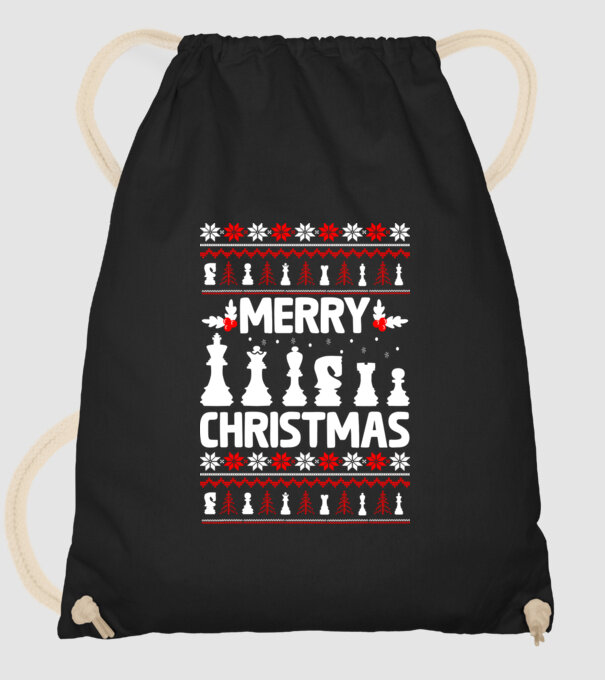merry chessmass 2 model negru pe tricou