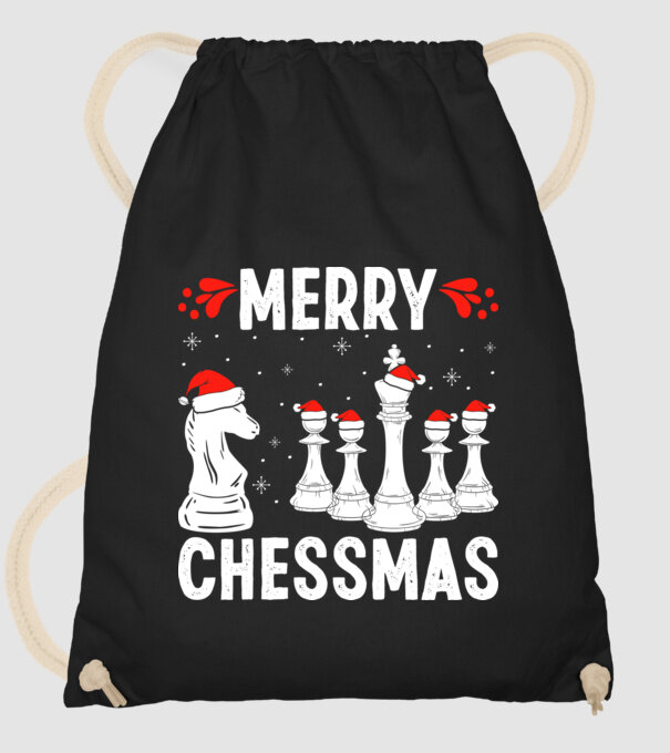 merry chessmass model negru pe tricou