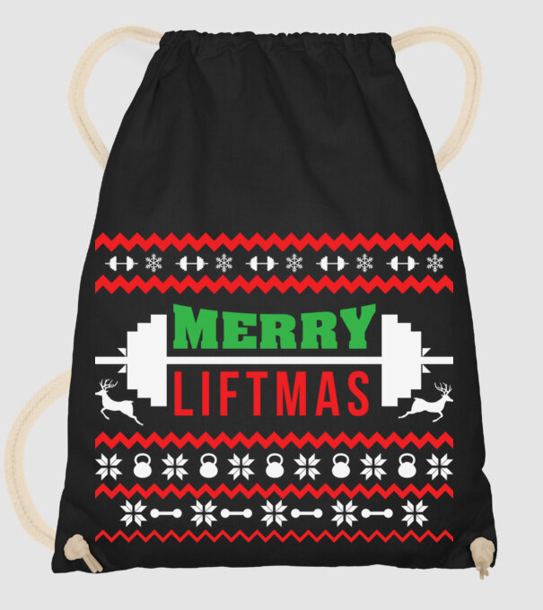 Merry liftmas 2 model negru pe tricou