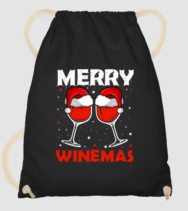 Merry winemas model negru pe tricou