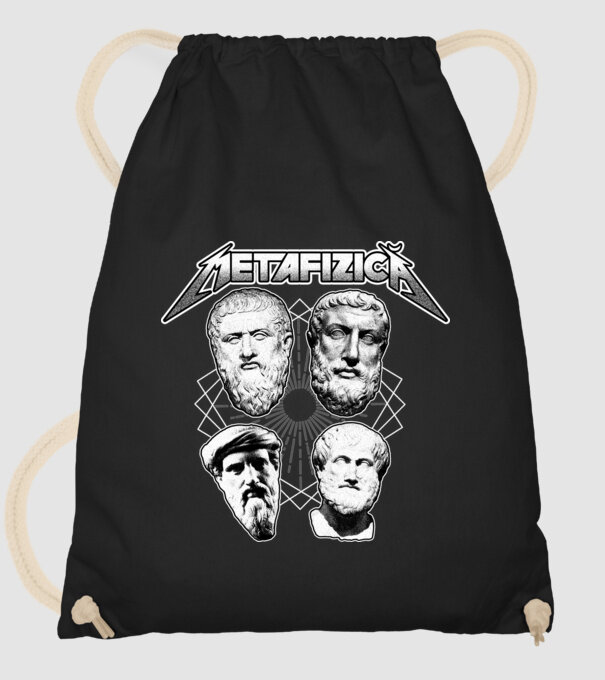 metafizică model negru pe tricou