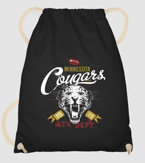 Minesota Cougars model negru pe tricou
