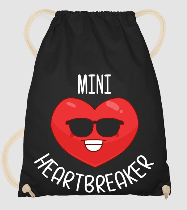 mini heartbreaker model negru pe tricou