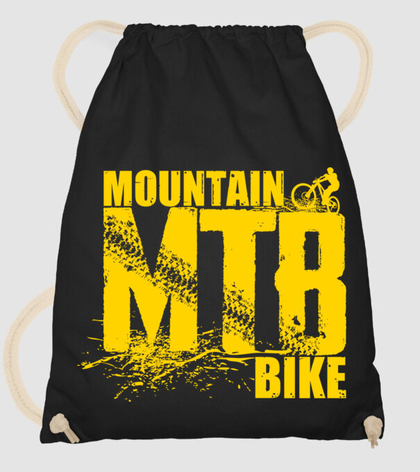 MTB model negru pe tricou