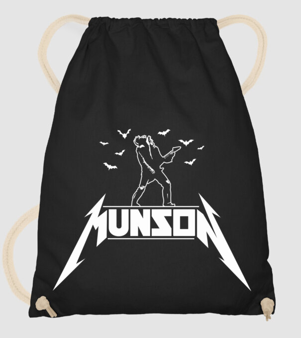 munson parody stranger things model negru pe tricou