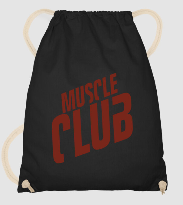 Muscle Club model negru pe tricou