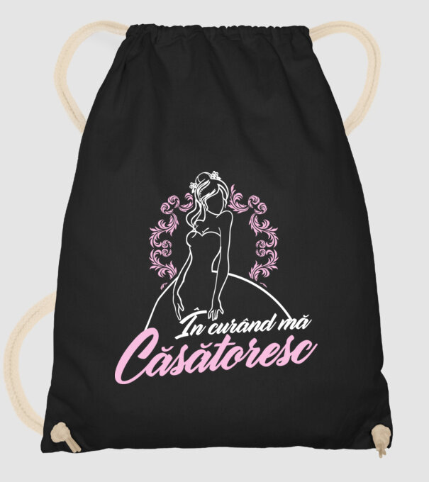În curând mă căsătoresc model negru pe tricou