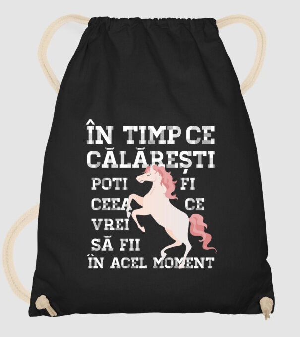 în timp ce călărești poți fi ceea ce vrei să fii - în acel moment model negru pe tricou