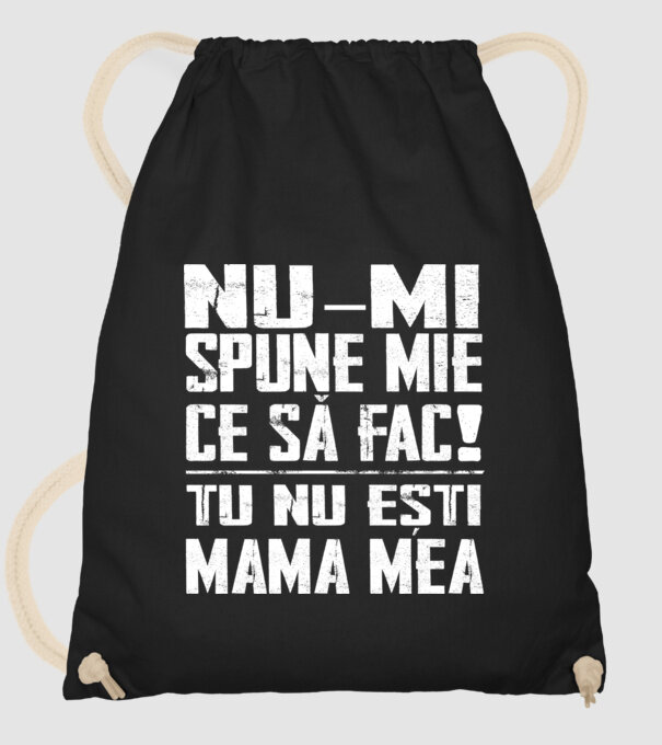 ne-mondd-meg-mit-csinaljak-ANYA-FEHER-RO model negru pe tricou