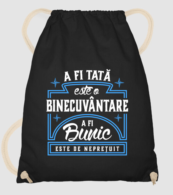 Neprețuit bunic model negru pe tricou