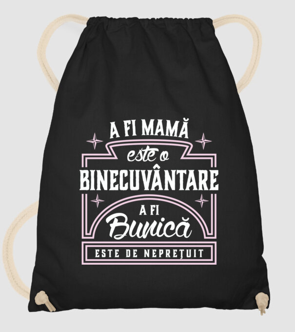 Neprețuit bunica model negru pe tricou