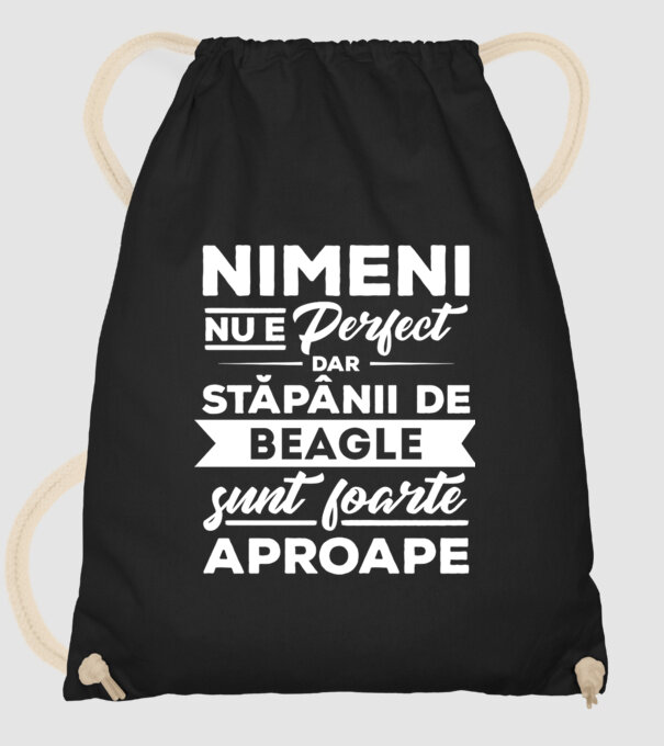 nimeni nu e perfect, dar stăpânii de beagle sunt foarte aproape model negru pe tricou